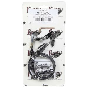 LOKAR #XDP-1000U Duo-Pak Univ. Throttle Cable w/Brackets Black