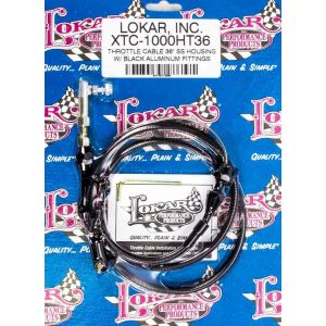 LOKAR #XTC-1000HT36 Throttle Cable Black 36in