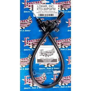 LOKAR #XTD-30PGFM Black Trans Dipstick GM P/G Firewall Mount