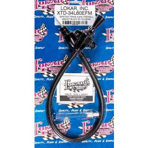 LOKAR #XTD-34L60EFM Black Trans Dipstick GM 4L60E Firewall Mount