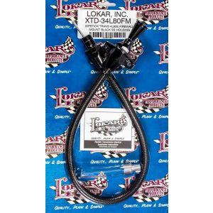 LOKAR #XTD-34L80FM Black Trans Dipstick GM 4L80E Firewall Mount