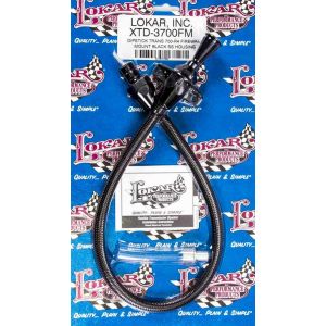 LOKAR #XTD-3700FM Black Trans Dipstick GM 700R4 Firewall Mount