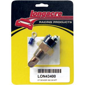 LONGACRE #52-43400 Oil Temp Sender 3/8in. NPT 300 Deg
