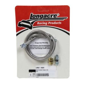 LONGACRE #52-45020 Steel Braided Gauge Line 24in