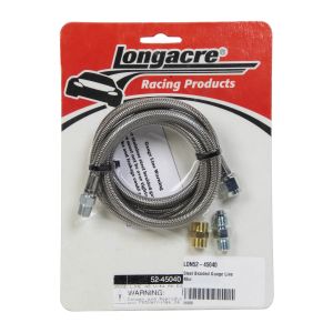 LONGACRE #52-45040 Steel Braided Gauge Line 48in