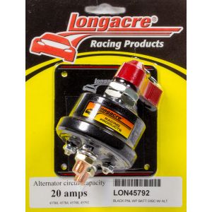 LONGACRE #52-45792 Battery Disc. Switch HD 4 Post Weatherproof