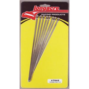 LONGACRE #52-47840 Header Wrap Ties 8in 8pk Stainless
