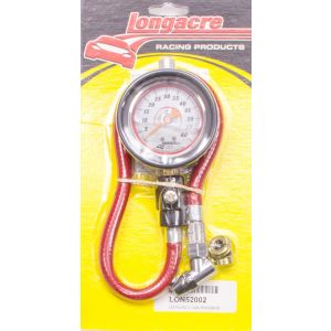 LONGACRE #52-52002 Tire Gauge 0-60PSI 2.5in GID Liquid Filled