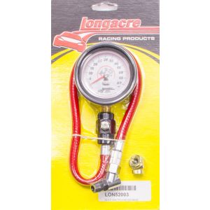 LONGACRE #52-52003 Tire Gauge 0-60PSI 2.5in GID Deluxe