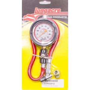 LONGACRE #52-52012 Tire Gauge 0-45PSI 2.5in GID Deluxe