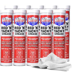 LUCAS OIL #LUC10005-10 Red-N-Tacky Grease Case 10 x 14oz Cartridge
