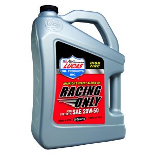 LUCAS OIL #LUC10378 20w50 Semi Synthetic Racing Oil 5 Quart Jug