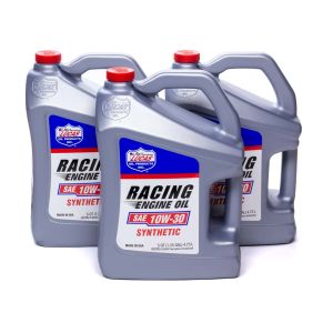 LUCAS OIL #10611 Synthetic Racing Oil 10w 30 Case 3 x 5qt Bottle