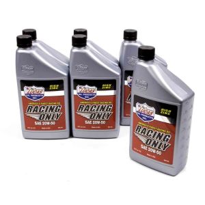 LUCAS OIL #10620 20w50 Racing Oil 6x1 Qt Semi-Synthetic