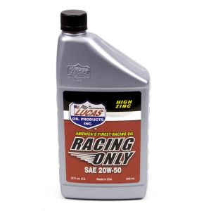 LUCAS OIL #LUC10620 20w50 Racing Oil 1 Quart Semi-Synthetic