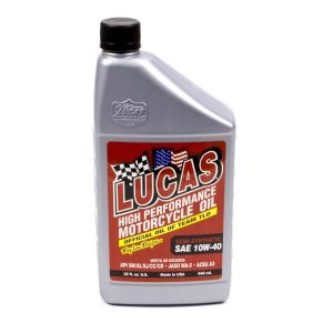 LUCAS OIL #LUC10710 Semi-Synthetic 10w40 Motorcycle Oil Qt