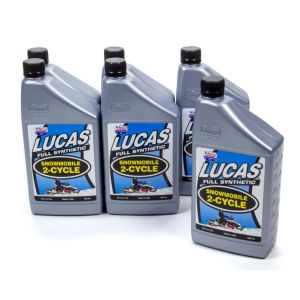 LUCAS OIL #10835 2 Cycle Snowmobile Oil Synthetic Case 6x1 Qt.