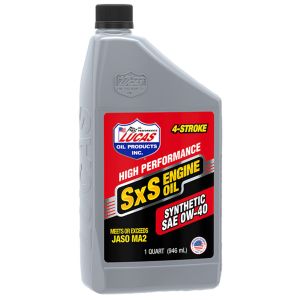 LUCAS OIL #LUC11200 Synthetic 0w40 SXS Oil 1 Quart