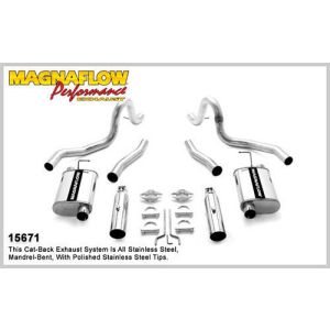 MAGNAFLOW PERF EXHAUST #15671 99-04 Mustang GT 4.6L Cat Back Kit