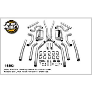 MAGNAFLOW PERF EXHAUST #15893 64-67 GM A Body 2.5in Dual Exhaust System