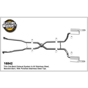 MAGNAFLOW PERF EXHAUST #16842 68-73 Corvette 5.7L Cat Back Exhaust Kit