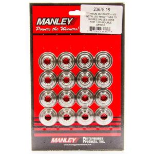 MANLEY #23679-16 10 Degree Titanium Valve Spring Retainers +.100