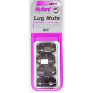 MCGARD #64029 Lug Nuts 1/2-20 4 Pack Bulge Cone Seat Black