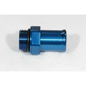 MEZIERE #WP12100B 1in. Radiator Hose Fitting- Blue