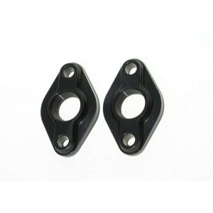 MEZIERE #WP80S BBC Water Pump Port Adapters - Black (2pk)