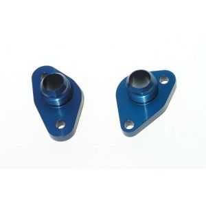 MEZIERE #WP8312ANB SBF #12 Water Pump Port Adapters - Blue (2pk)