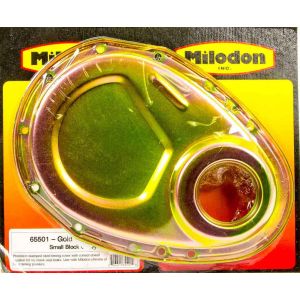 MILODON #65501 SBC Timing Cover - Gold