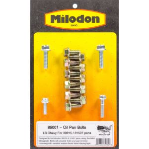 MILODON #85001 Oil Pan Bolt Kit - GM LS Series
