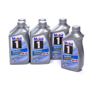 MOBIL 1 #103536 10w40 High Mileage Oil Case 6x1Qt Bottles