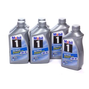 MOBIL 1 #103767 5w30 High Mileage Oil Case 6x1Qt Bottles