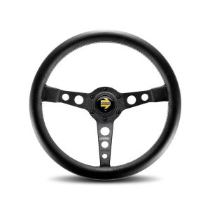 MOMO AUTOMOTIVE ACCESSORIES #PRO35BK2B Prototipo Steering Wheel Black Leather
