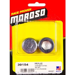 MOROSO #39154 3/4in. NPT Chrome Pipe Plug 2 Per Package