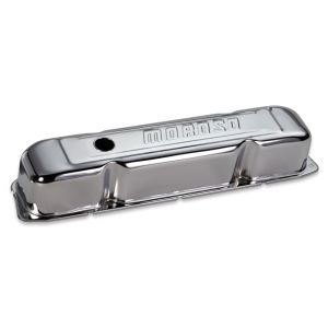MOROSO #68181 Chrome B/E Valve Covers BBM Tall w/Baffle