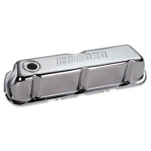 MOROSO #68202 Chrome B/E Valve Covers SBF Tall w/o Baffle