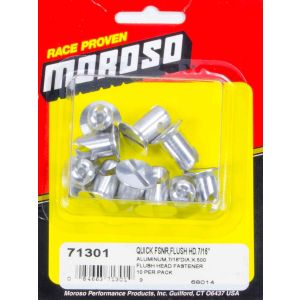 MOROSO #71301 Alum. Quick Fasteners- Flush Head-7/16in x .5in