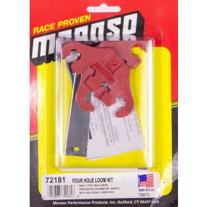 MOROSO #72181 Four Hole Wire Looms Red