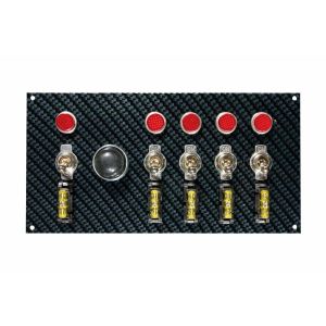MOROSO #74139 Fiber Design Switch Panel - Black/Black