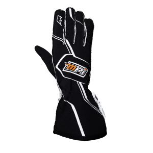 MPI USA #MPI-GL-B-L MPI Racing Gloves SFI 3.3/5 Black Large