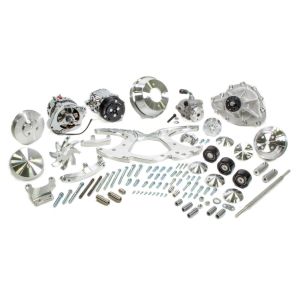 MARCH PERFORMANCE #13135 70-up Firebird Style Trk System Alt A/C P/S W/P