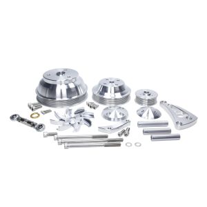 MARCH PERFORMANCE #22043 GM SB LWP ALT MID Mount Hi Flow Pulley Kit