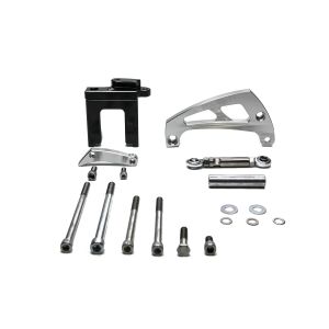 MARCH PERFORMANCE #23003 Chevy BB Alternator Brkt Kit clear powder coat