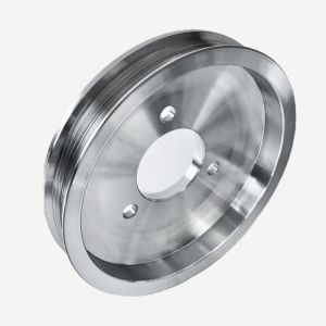 MARCH PERFORMANCE #7671 BBC Crank Pulley Polish W POL ASSY - CHEVY BB SW