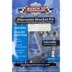 MARCH PERFORMANCE #P80120-06 Alternator Bracket SBC LWP