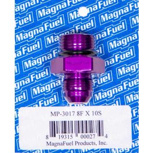 MAGNAFUEL/MAGNAFLOW FUEL SYSTEMS #MP-3017 #8an Male to #10an O-Ring Str. Adapter Ftng