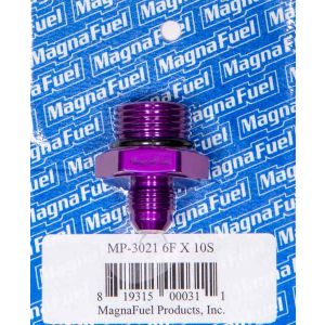 MAGNAFUEL/MAGNAFLOW FUEL SYSTEMS #MP-3021 #6 to #10 O-Ring Male Adapter Fitting