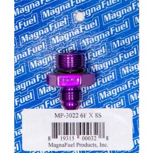 MAGNAFUEL/MAGNAFLOW FUEL SYSTEMS #MP-3022 #6an Flare to #8an Port Fitting - Straight